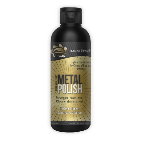 Uniwax Metal Polish – Restores Shine & Removes Tarnish from Chrome, Brass, Copper, Aluminum & Stainless Steel – Heavy-Duty Cleaner & Protectant