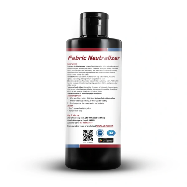Fabric neutralizer vinegar concentrated color safe - 200ml