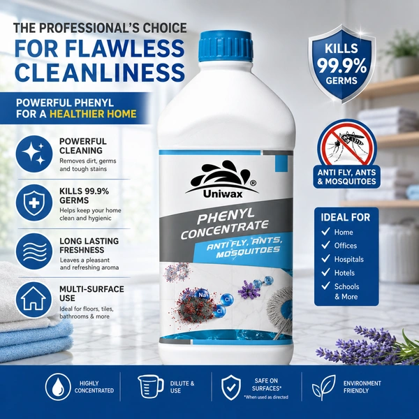 Uniwax White Phenyl Concentrate 1 liter Makes 40 liter - 1 liter