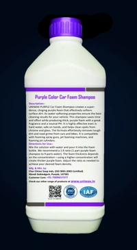 Uniwax blue color foam wash with wax colour foam car wash shampoo - 1kg, Purple