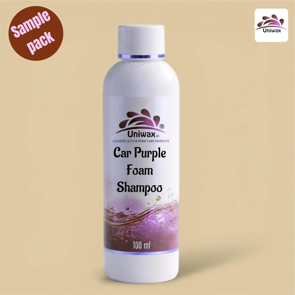 uniwax purple colour foam shampoo with wax