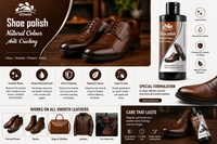 Uniwax Leather Shoe Polish Natural colour – Premium Shoe Shine for All Leather Colors – Nourishes, Protects & Restores – Long-Lasting Gloss - 200 ml