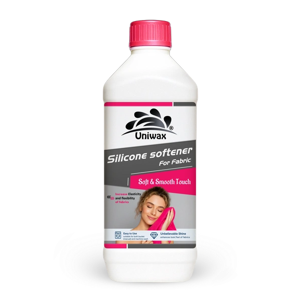 Silicone fabric softener / smooth and shiny fabric finish / long-lasting softness, Reduces ironing effort