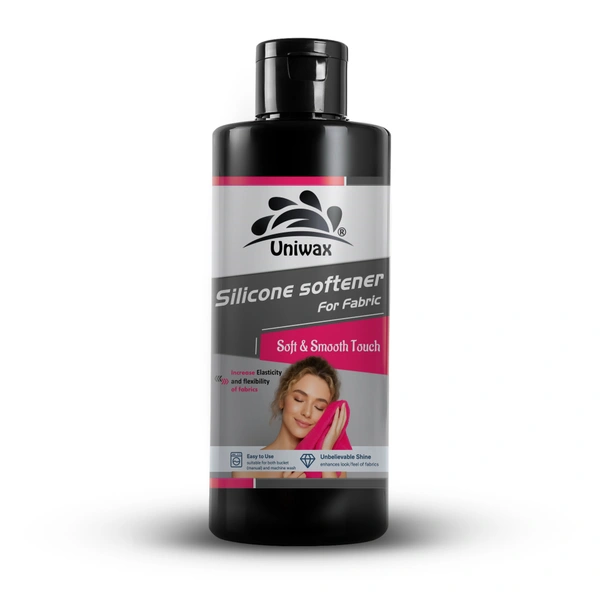 Silicone fabric softener / smooth and shiny fabric finish / long-lasting softness, Reduces ironing effort