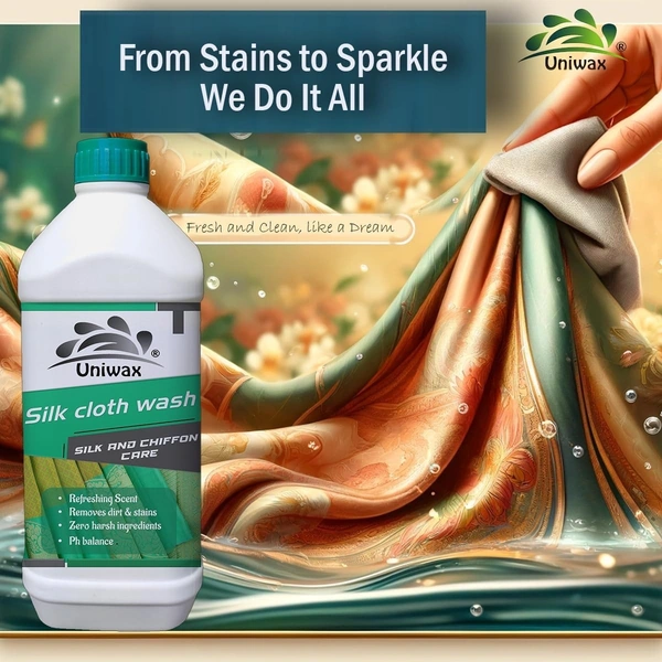 Uniwax Silk Cloth Cleaner / Chiffon Wash / Ladies Suit Shampoo - 200 ml