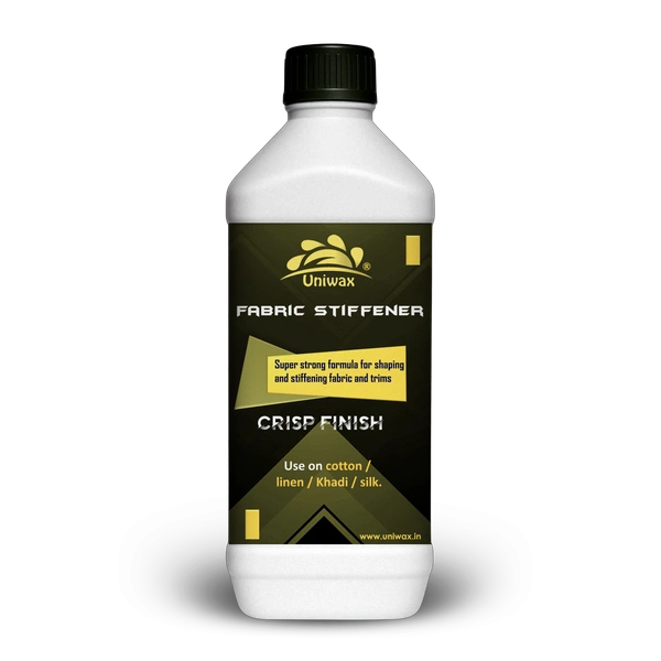 uniwax fabric stiffener, liquid starch / fabric hardener