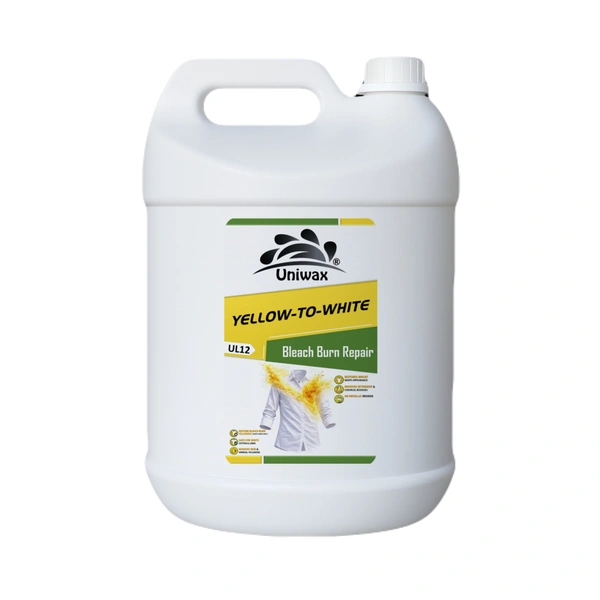 Yellow to White Fabric Whitener Powder |Bleach Burn Repair, Removes Yellow Tint, Iron Stains & Dullness | Laundry Whitener for Cotton & White Clothes - 5 kg
