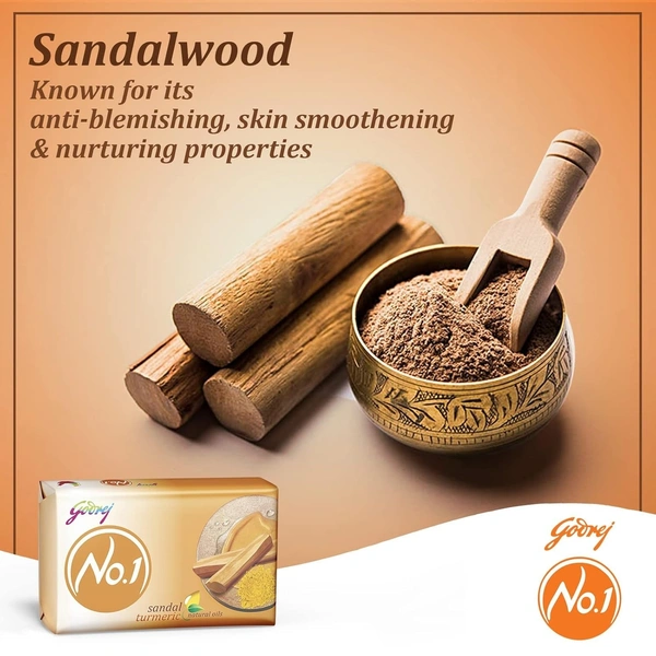 Godrej No.1 Sandal and Turmeric Soap