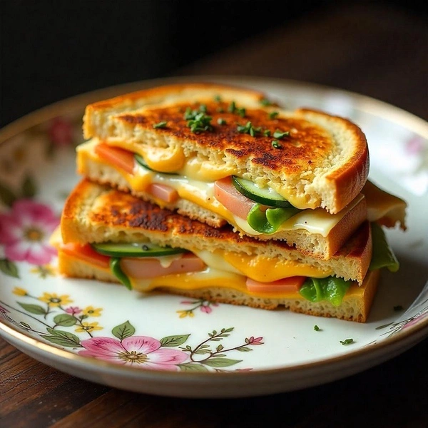 Veg Cheese Grill Sandwich