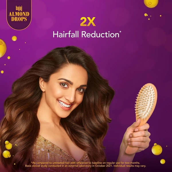  Bajaj Almond Drops Hair Oil, enriched with 6X Vitamin E, 285 Ml. - 285 Ml