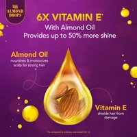  Bajaj Almond Drops Hair Oil, enriched with 6X Vitamin E, 285 Ml. - 285 Ml