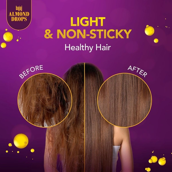  Bajaj Almond Drops Hair Oil, enriched with 6X Vitamin E, 285 Ml. - 285 Ml