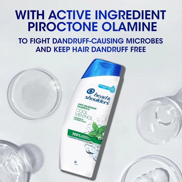 Head & Shoulders , Anti Dandruff Shampoo, Cool Menthol , 180 ML - 180 Ml