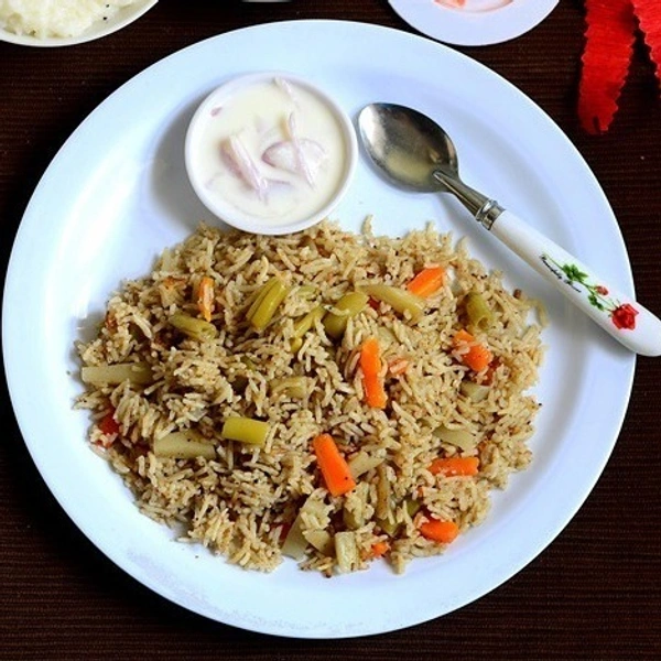 Hyderabadi Biryani with Curd/Dahi