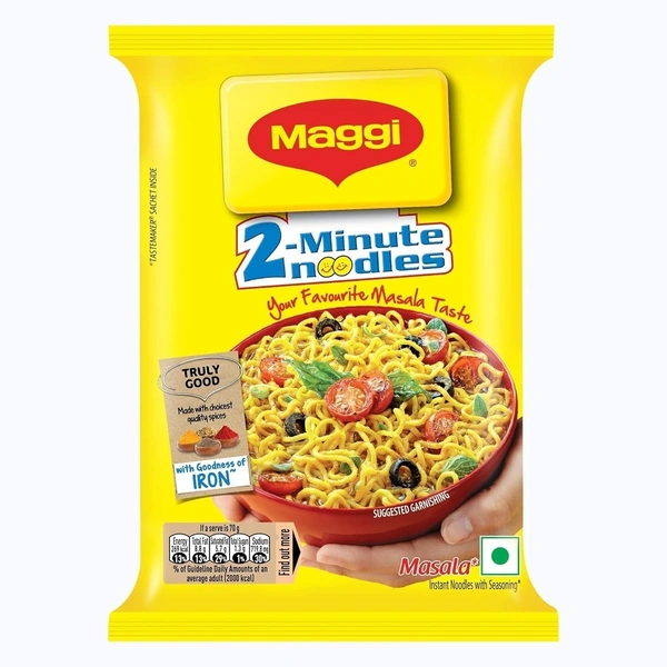 Maggi 2-minute Instant Noodles, Masala maggie noodles 70 gram pack