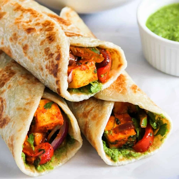 Paneer Tandoori Kathi Roll - 