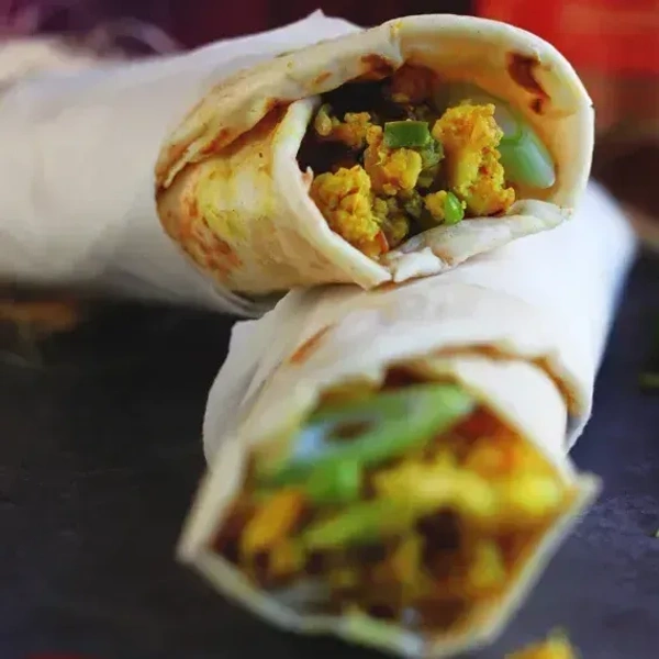 Paneer Bhuji Kathi Roll - 