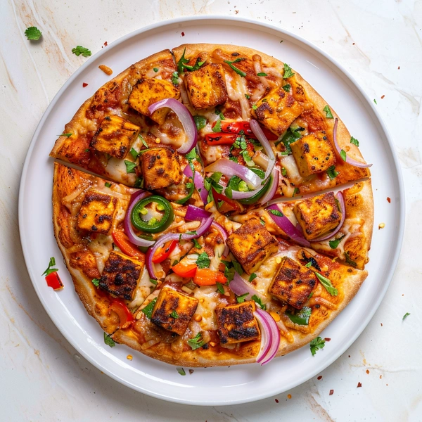 Tandoori Paneer Pizza - Medium