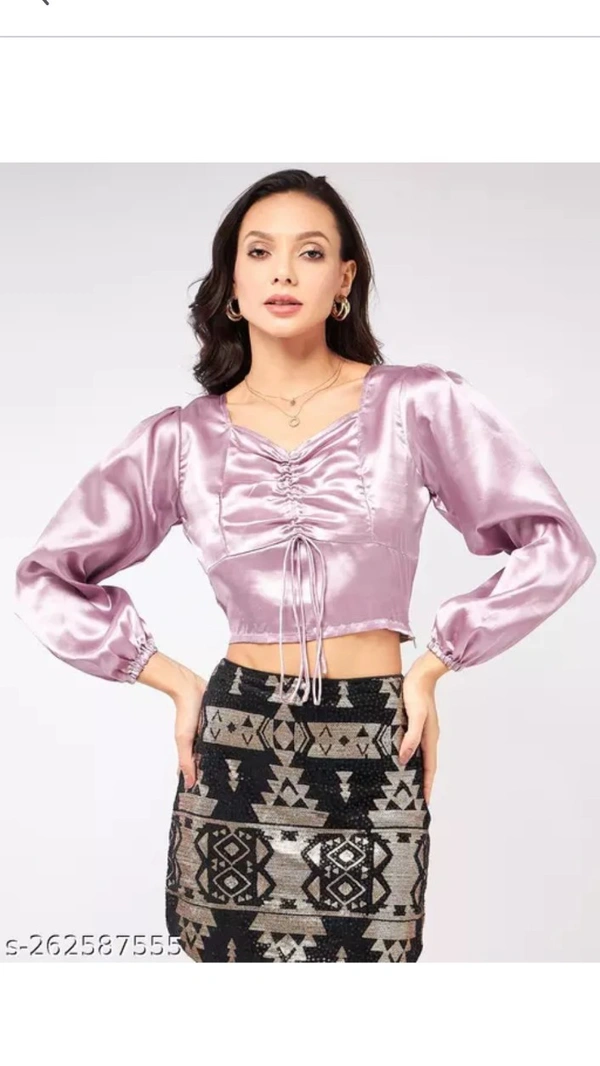 Women's Top - Pink Lace, S