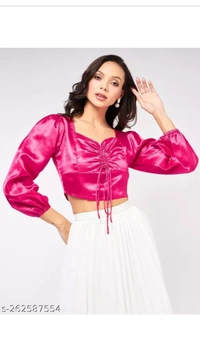 Women's Top - Pink Lace, S