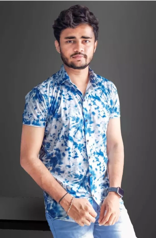 Partywear Shirt  - Cornflower Blue, S
