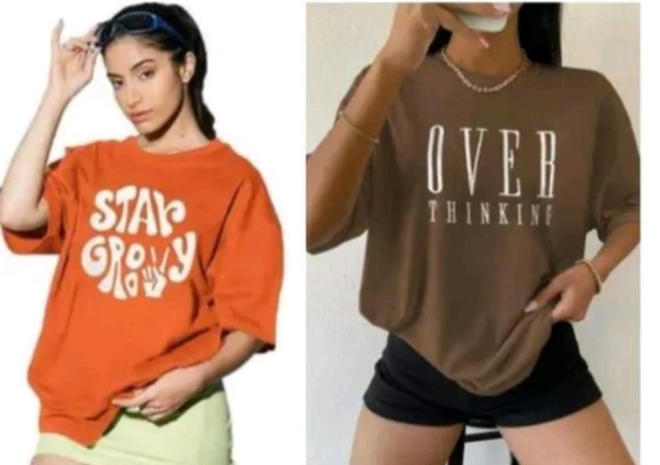 Oversize Tshirt Combo Pack Of 2 - L