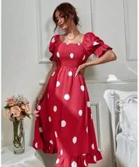 Women Dress - S, Red