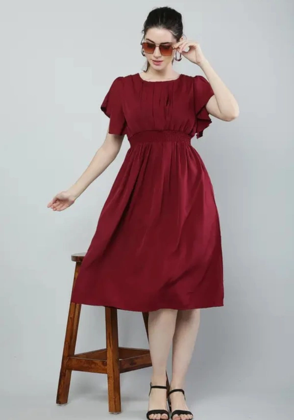Woman Dress  - Magenta / Fuchsia, XL