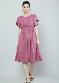 Woman Dress  - Magenta / Fuchsia, XL