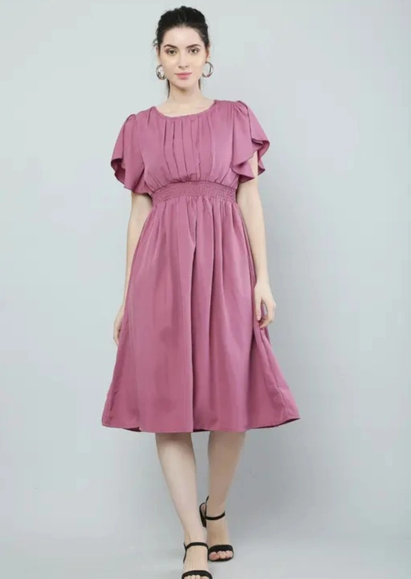 Woman Dress  - Magenta / Fuchsia, XL