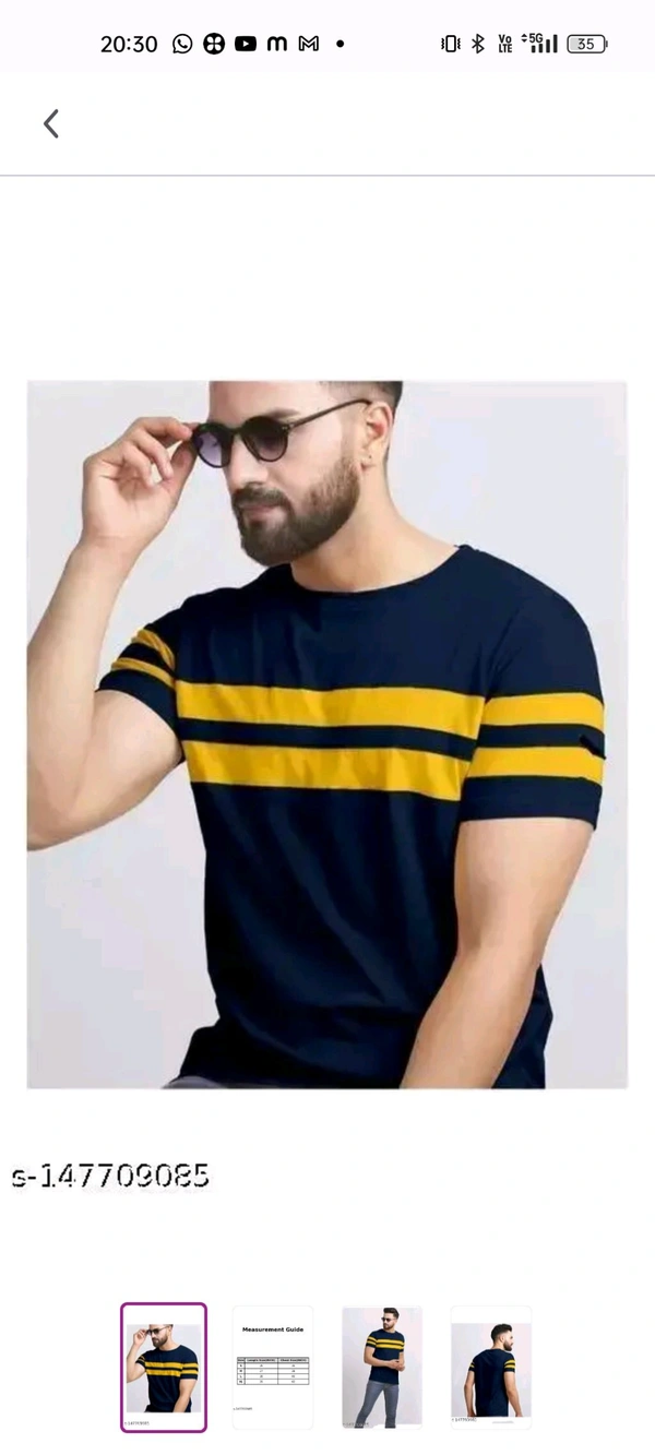 T-shirt  - Black, L
