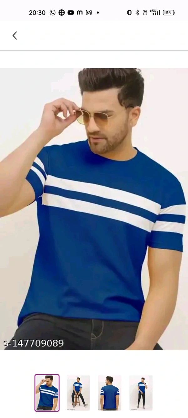 T-shirt  - Black, L
