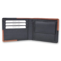 Palak Saxena Leather Wallets for Men Top Grain Leather, 5 Card Slots & 2 Compartments, Bi Fold Wallet - Standard
