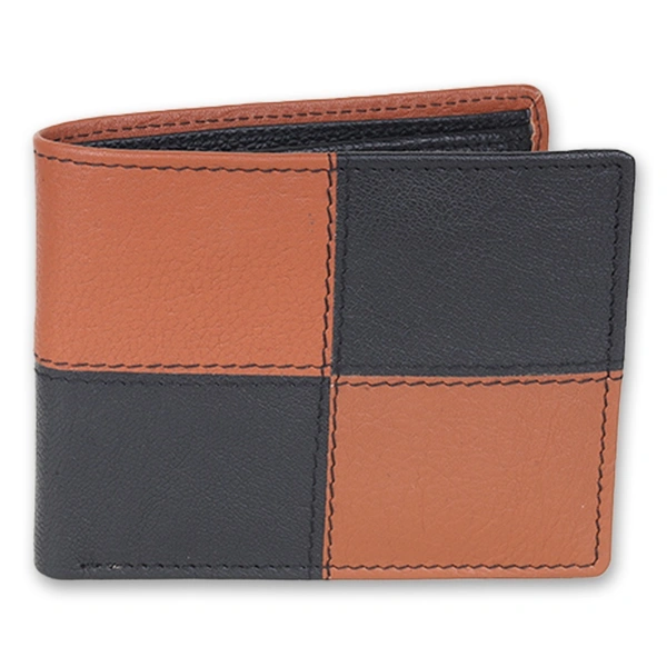 Palak Saxena Leather Wallets for Men Top Grain Leather, 5 Card Slots & 2 Compartments, Bi Fold Wallet - Standard