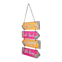 Palak Saxena Life is All About Enjoying Little Things | Home Decor | Wall Decor | Wall Hanging | Office Decor | For Living Room | Bedroom | Size: 12 inch x 12 inch - 12 inch x 11 inch