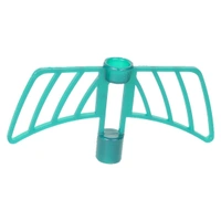 Plastic Vegetable Chopper Manual Vegetables and Dry Fruits Hand Cutter with 3 Stainless Steel Sharp Blade (Blue) - Azure Radiance