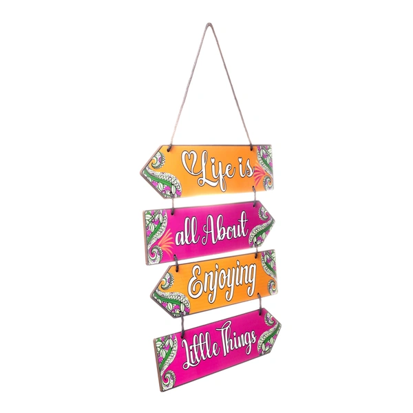 Palak Saxena Life is All About Enjoying Little Things | Home Decor | Wall Decor | Wall Hanging | Office Decor | For Living Room | Bedroom | Size: 12 inch x 12 inch - 12 inch x 11 inch