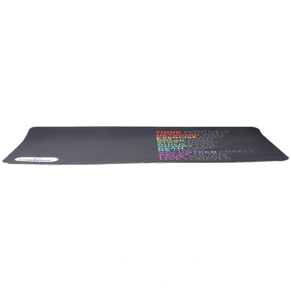 Positive Quotes Printed GAMING MOUSE PAD - Black
