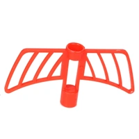 FAIRBIZPS RED Plastic Vegetable Chopper Manual Vegetables and Dry Fruits Hand Cutter with 3 Stainless Steel Sharp Blade - Red