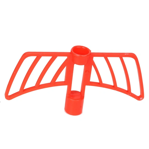 FAIRBIZPS RED Plastic Vegetable Chopper Manual Vegetables and Dry Fruits Hand Cutter with 3 Stainless Steel Sharp Blade - Red