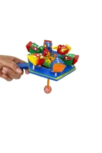 Palak Saxena PALAK SAXENA Wooden Chidiya Dana Toy Or Wooden Toys for Kids/Wooden Handicraft Items Blue (6 Birds, Weight 150 Gm)