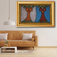 PALAK SAXENA Silent Sentinels: Twin Owls in the Enchantment of Bengal's Pattachitra