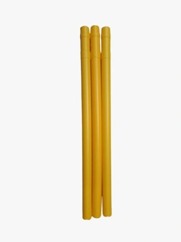 Palak Saxena  FAIRBIZPS Cricket Stumps with Stand Cricket Kit Plastic Wickets for Cricket Standard Wickets for Cricket Ground - Yellow