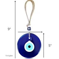Palak Saxena Evil Eye Hanging for Home & Office – Protective Wall Décor for Positivity, Prosperity & Luck | Nazar Battu Charm for Entrance, Car & Workspace - Blue