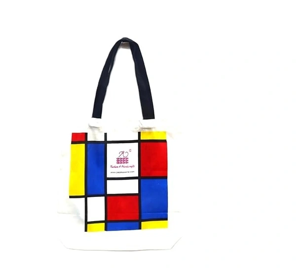 Multicolor Canvas Tote Bag For Women - 4 Pc, women tote bag, canvas tote bag, printed tote bag, printed canvas tote bag, stylish bags for women