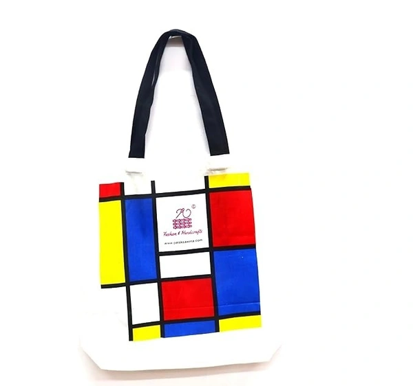 Multicolor Canvas Tote Bag For Women - 4 Pc, women tote bag, canvas tote bag, printed tote bag, printed canvas tote bag, stylish bags for women
