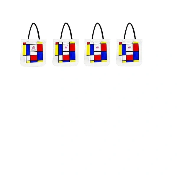 Multicolor Canvas Tote Bag For Women - 4 Pc, women tote bag, canvas tote bag, printed tote bag, printed canvas tote bag, stylish bags for women