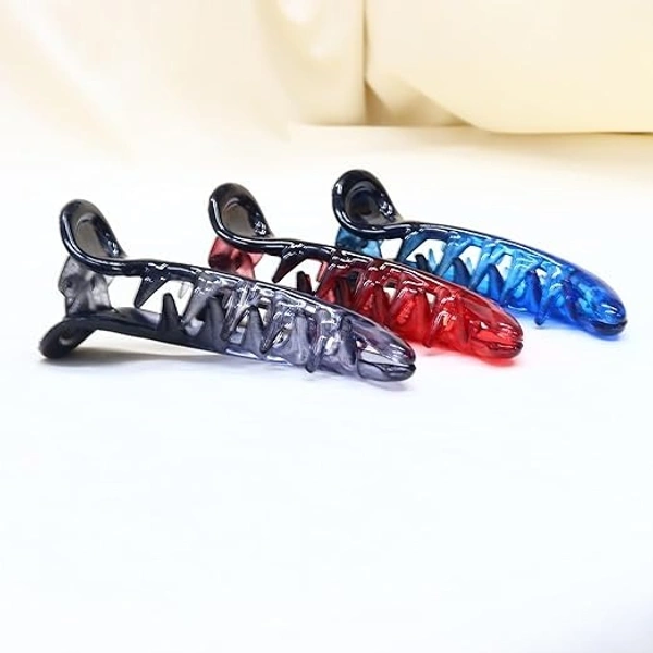 PALAK SAXENA Palak Saxena Medium Banana Hair Clips/Clutchers Size 8 CM/ 3 Inchesh For Women & Girls Colorfull (Pack of 6)
