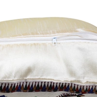 PALAK SAXENA Set of 5 Decorative Cushion Covers, 40 x 40 cm, Square Cotton Linen Beautiful Decorative Cushion Covers with Hidden Zip, Single-Sided Print, Decorative Cushion Covers for Sofa, Car, Outdoor, Bedroom - 40 x 40 CM