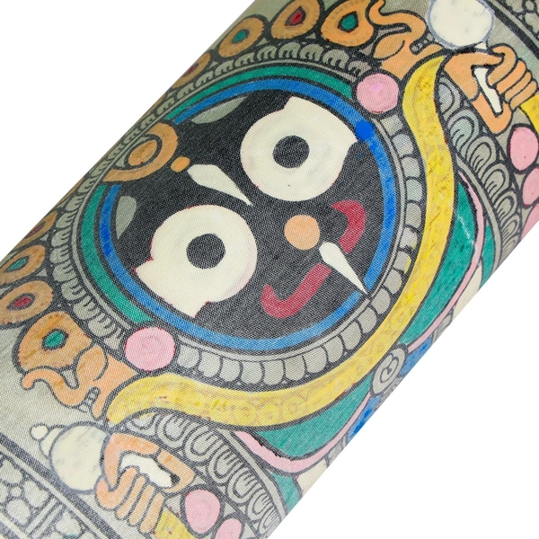  Lord Jagannath Pattachitra Painting   - Length 7.87 Inch x Height -3.94 Inch